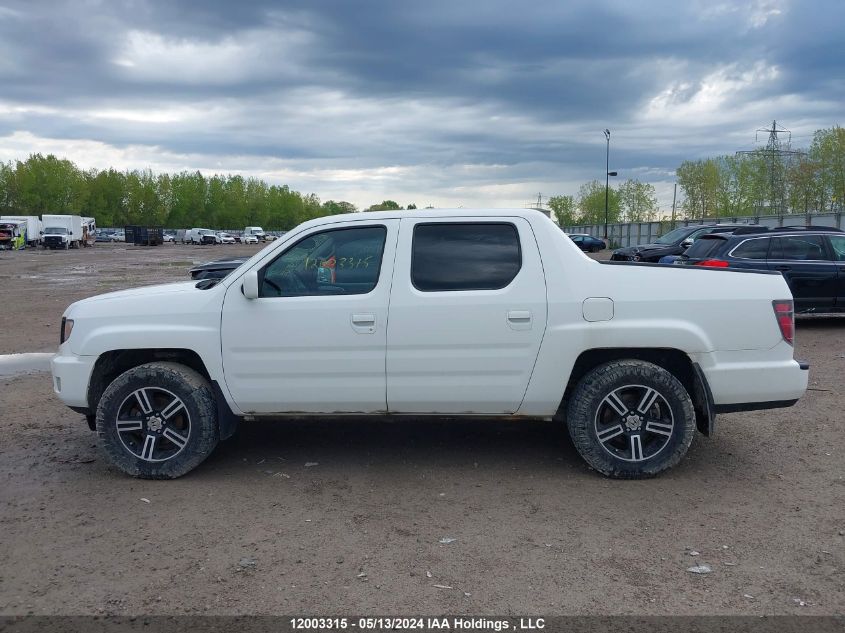 2013 Honda Ridgeline VIN: 5FPYK1F76DB501626 Lot: 12003315