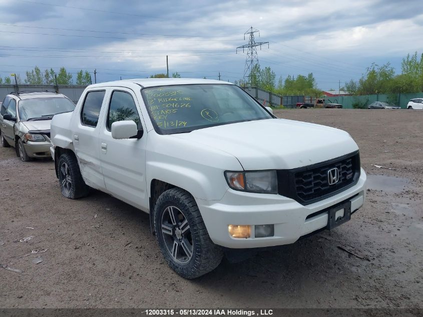 2013 Honda Ridgeline VIN: 5FPYK1F76DB501626 Lot: 12003315