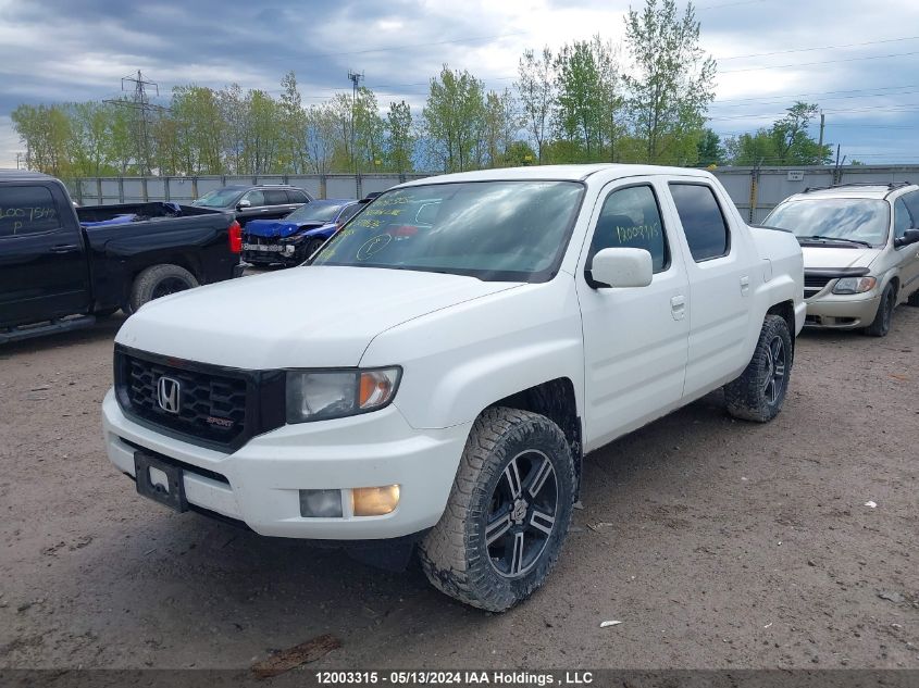 2013 Honda Ridgeline VIN: 5FPYK1F76DB501626 Lot: 12003315