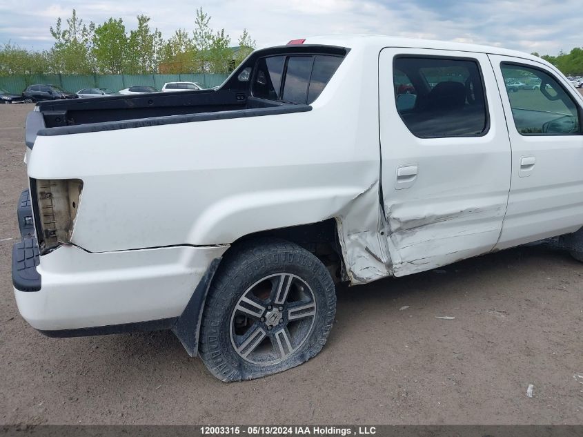 2013 Honda Ridgeline VIN: 5FPYK1F76DB501626 Lot: 12003315