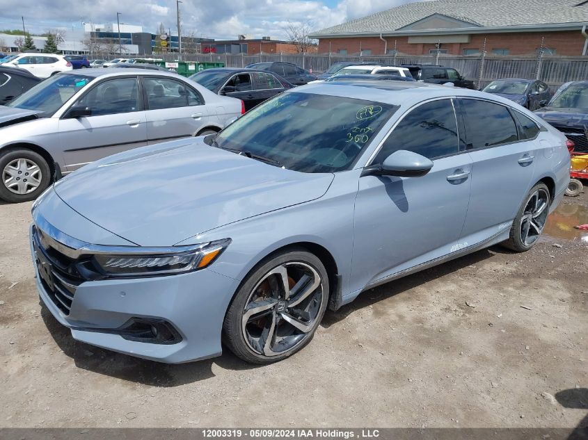 2021 Honda Accord Sedan VIN: 1HGCV1F97MA801374 Lot: 12003319