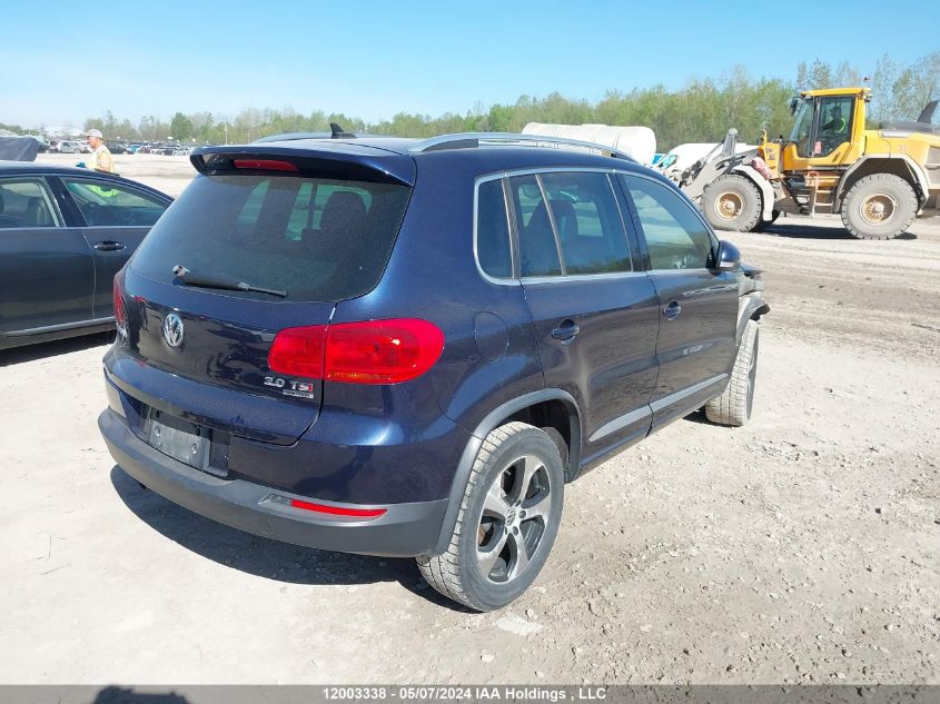 2014 Volkswagen Tiguan VIN: WVGJV3AX6EW578980 Lot: 12003338