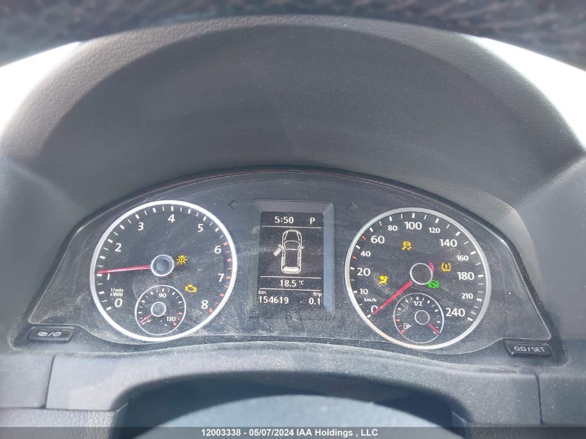 2014 Volkswagen Tiguan VIN: WVGJV3AX6EW578980 Lot: 12003338