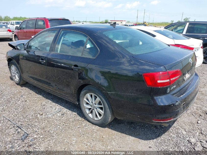 2015 Volkswagen Jetta Sedan VIN: 3VW2K7AJ5FM217095 Lot: 12003340