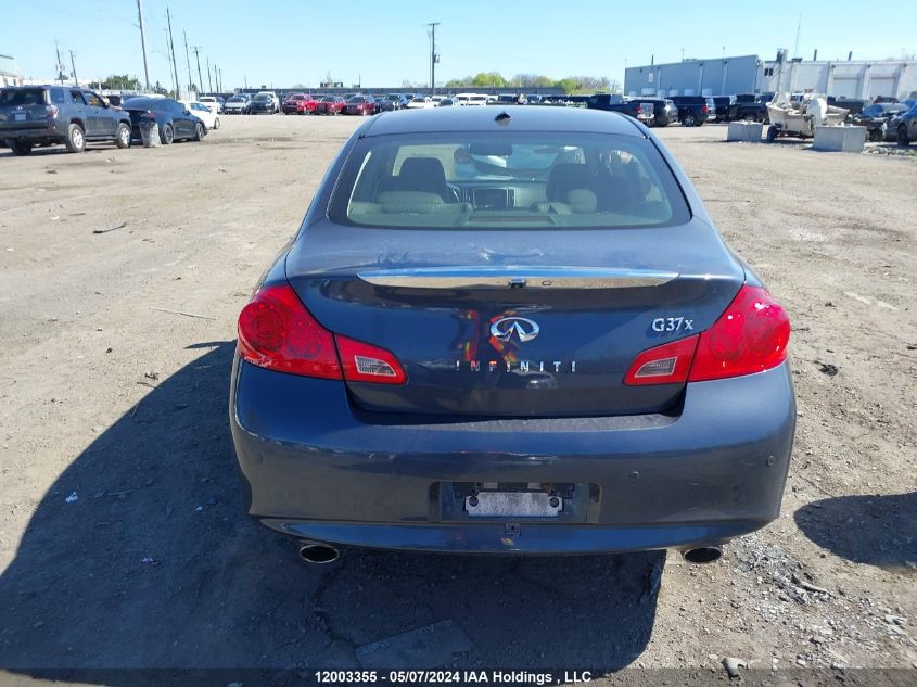 2010 Infiniti G37X VIN: JN1CV6AR2AM460658 Lot: 12003355