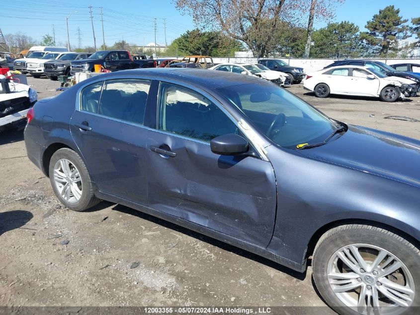 2010 Infiniti G37X VIN: JN1CV6AR2AM460658 Lot: 12003355