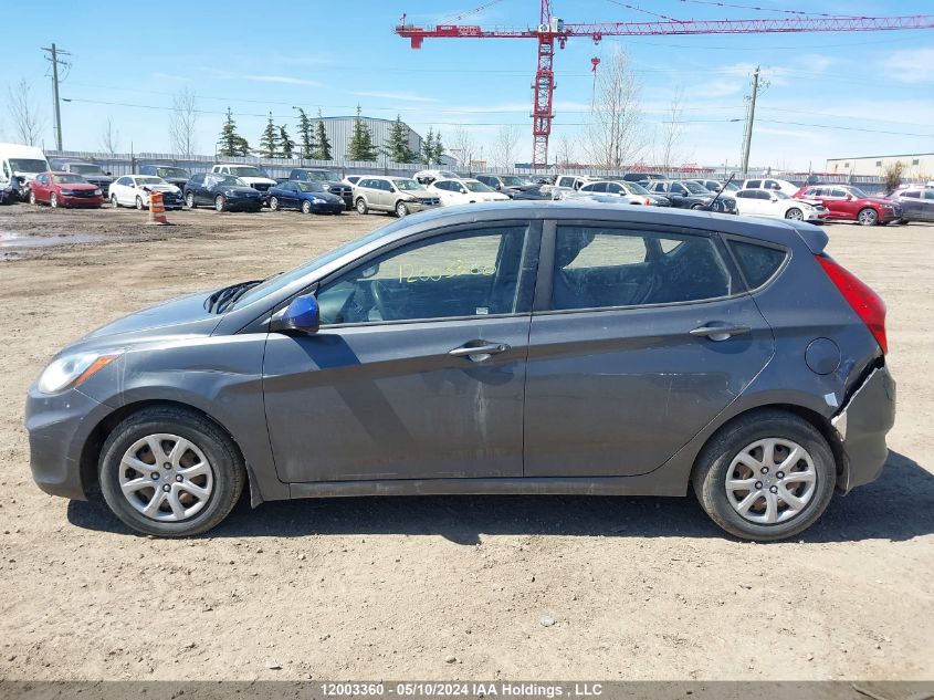 2012 Hyundai Accent Gls/Gs VIN: KMHCT5AE4CU037251 Lot: 12003360
