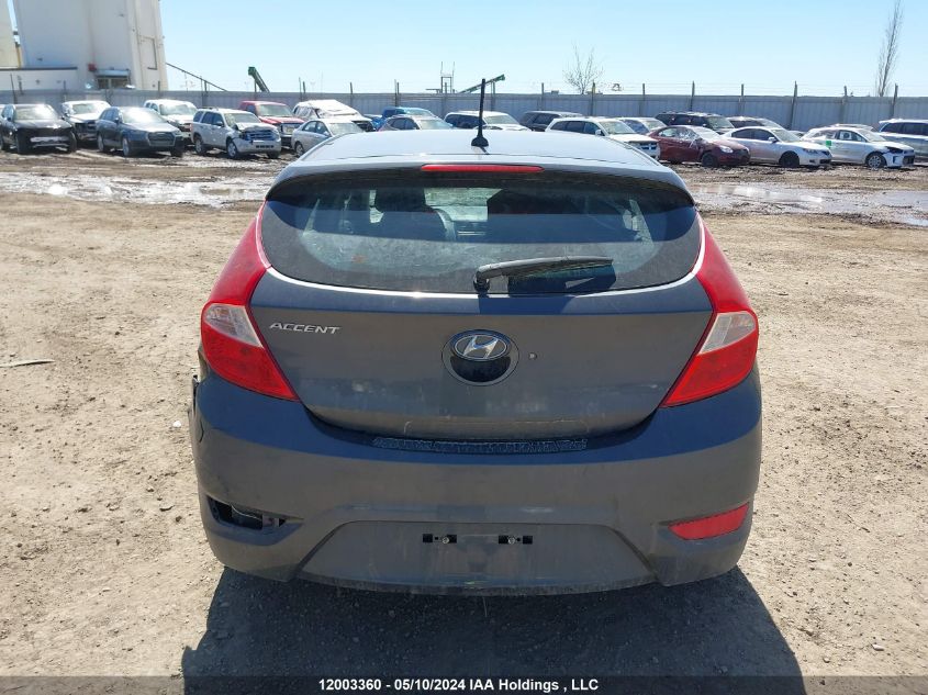 2012 Hyundai Accent Gls/Gs VIN: KMHCT5AE4CU037251 Lot: 12003360