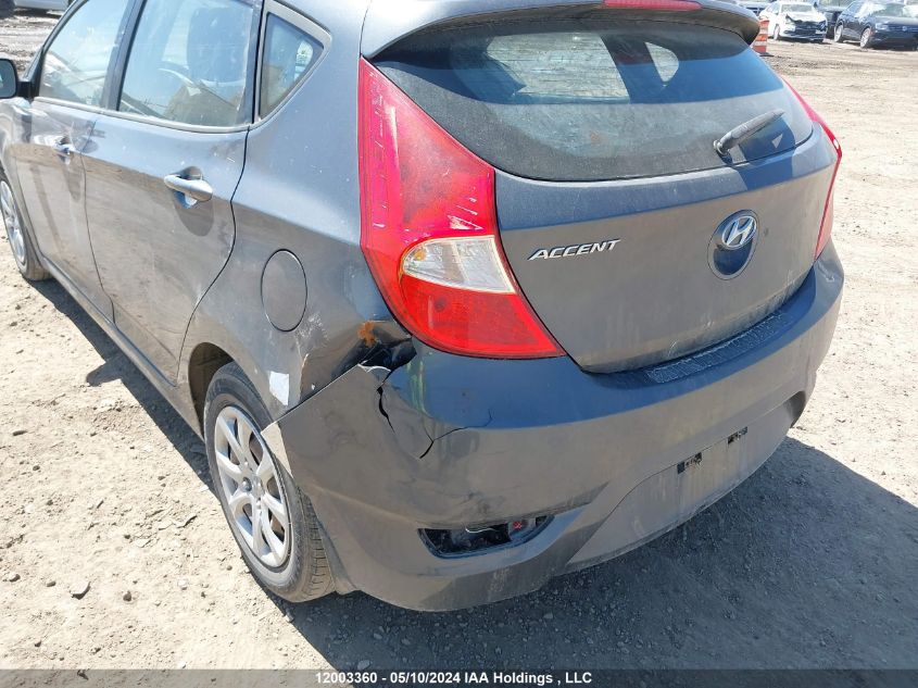 2012 Hyundai Accent Gls/Gs VIN: KMHCT5AE4CU037251 Lot: 12003360