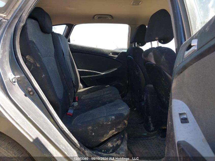 2012 Hyundai Accent Gls/Gs VIN: KMHCT5AE4CU037251 Lot: 12003360