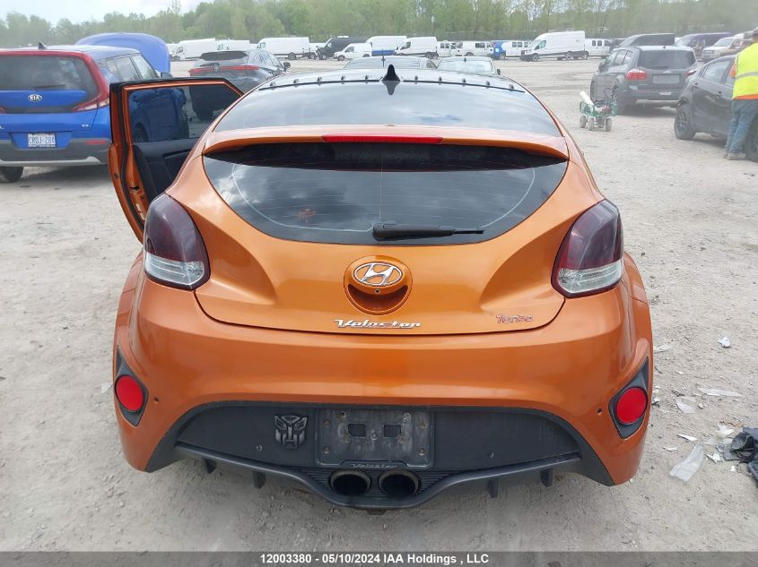 2014 Hyundai Veloster Turbo VIN: KMHTC6AE5EU209330 Lot: 12003380