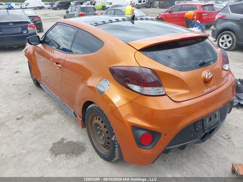 2014 Hyundai Veloster Turbo VIN: KMHTC6AE5EU209330 Lot: 12003380