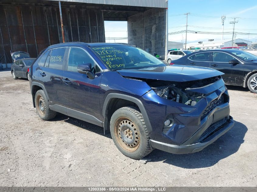 2020 Toyota Rav4 Xle/Xse VIN: 2T3RWRFV6LW050737 Lot: 12003386