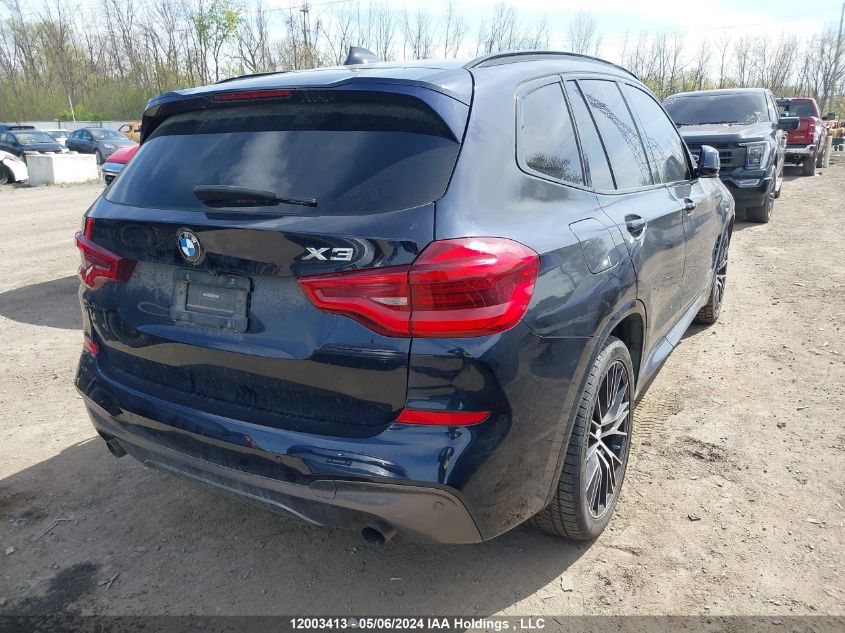 2018 BMW X3 VIN: 5UXTR9C50JLC77733 Lot: 12003413