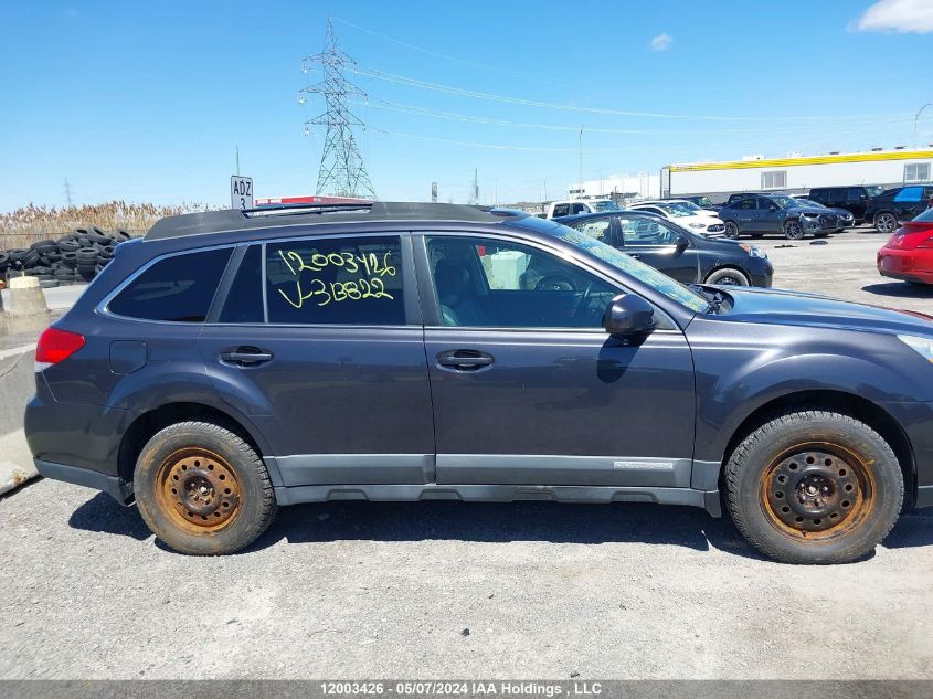 2011 Subaru Outback 2.5I Limited VIN: 4S4BRBKC7B3313822 Lot: 12003426