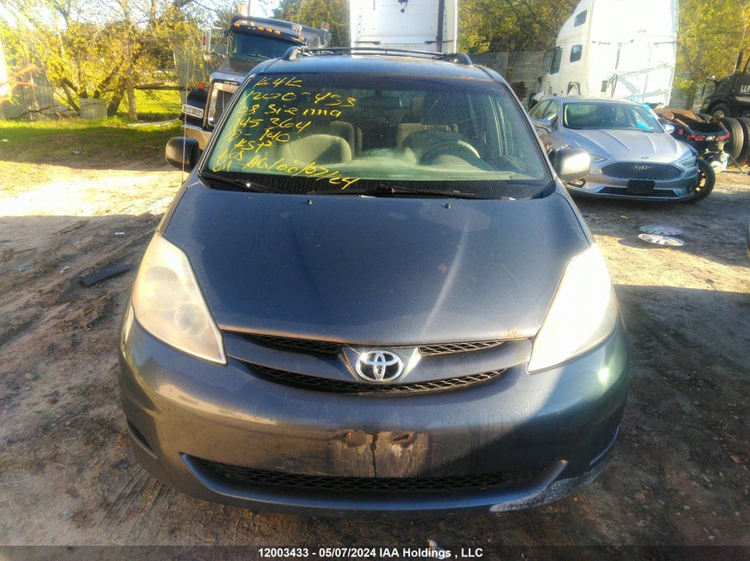 2008 Toyota Sienna Le VIN: 5TDZK23CX8S145364 Lot: 12003433