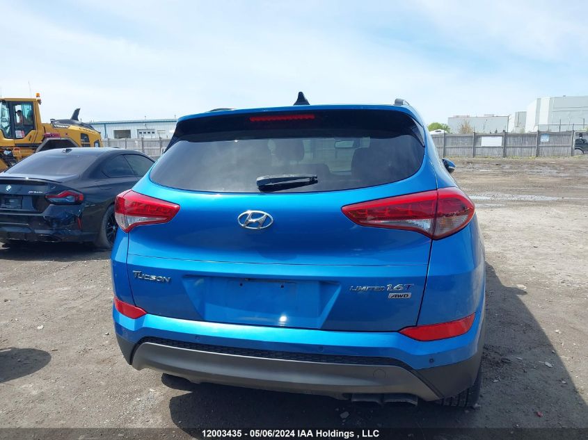 2016 Hyundai Tucson Limited/Sport And Eco/Se VIN: KM8J3CA26GU038246 Lot: 12003435