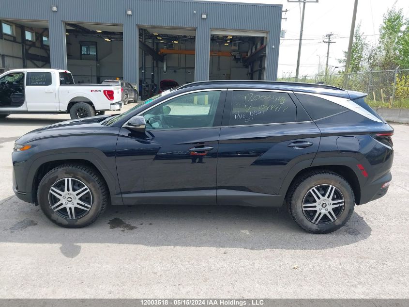 2022 Hyundai Tucson Sel VIN: KM8JCCAE5NU044417 Lot: 12003518