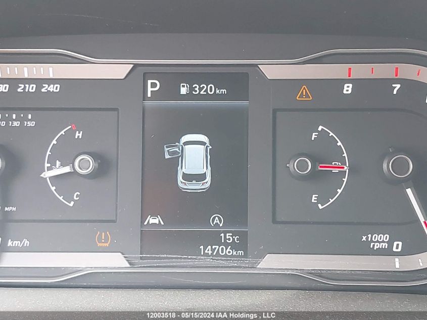 2022 Hyundai Tucson Sel VIN: KM8JCCAE5NU044417 Lot: 12003518