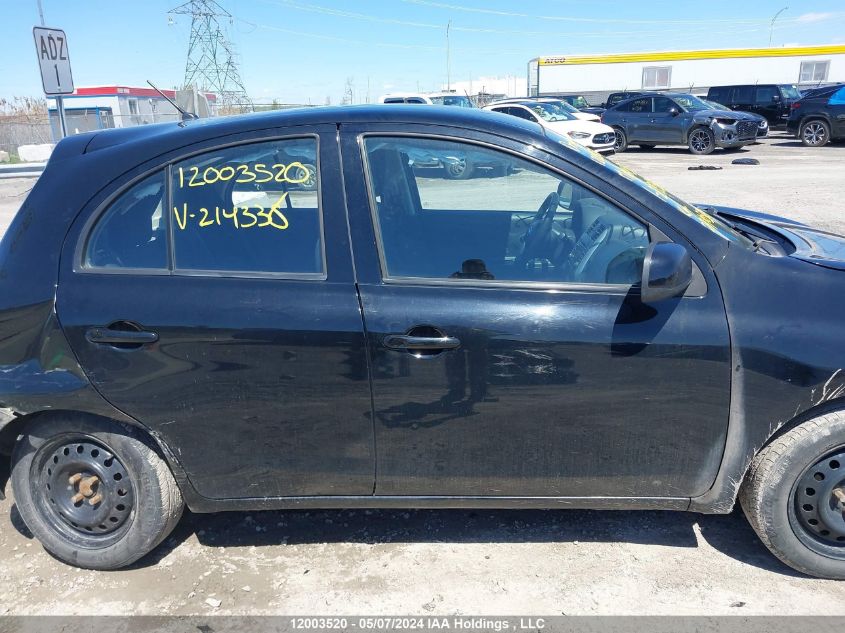 2015 Nissan Micra VIN: 3N1CK3CP9FL214338 Lot: 12003520