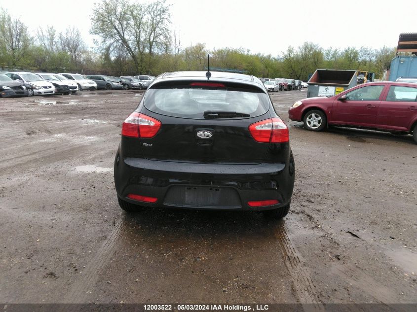 2012 Kia Rio Lx VIN: KNADM5A37C6707705 Lot: 12003522