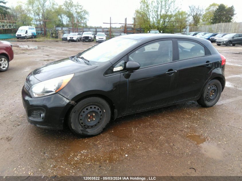 2012 Kia Rio Lx VIN: KNADM5A37C6707705 Lot: 12003522