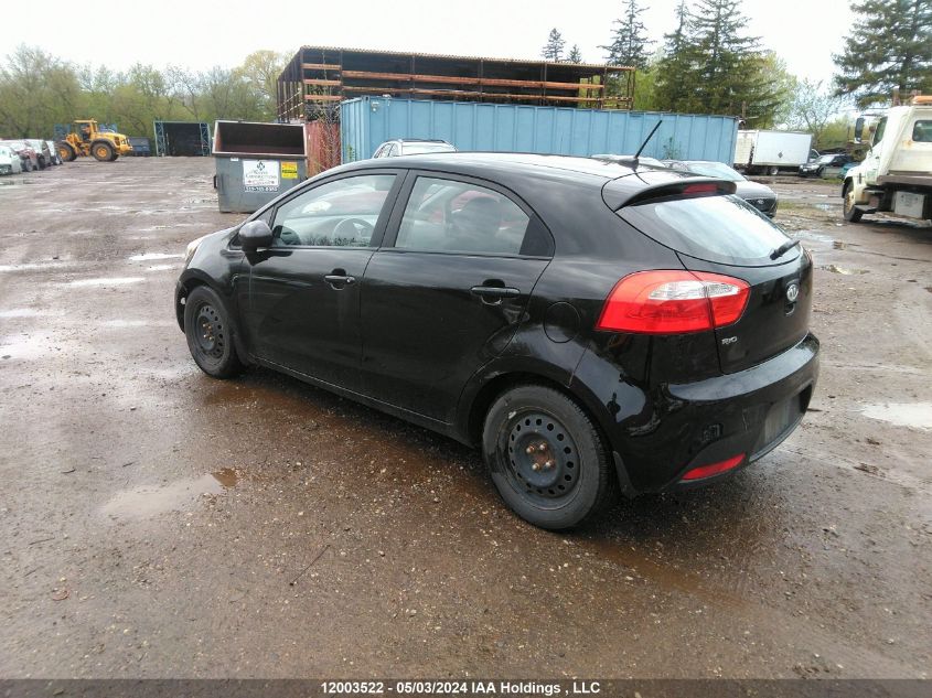 2012 Kia Rio Lx VIN: KNADM5A37C6707705 Lot: 12003522