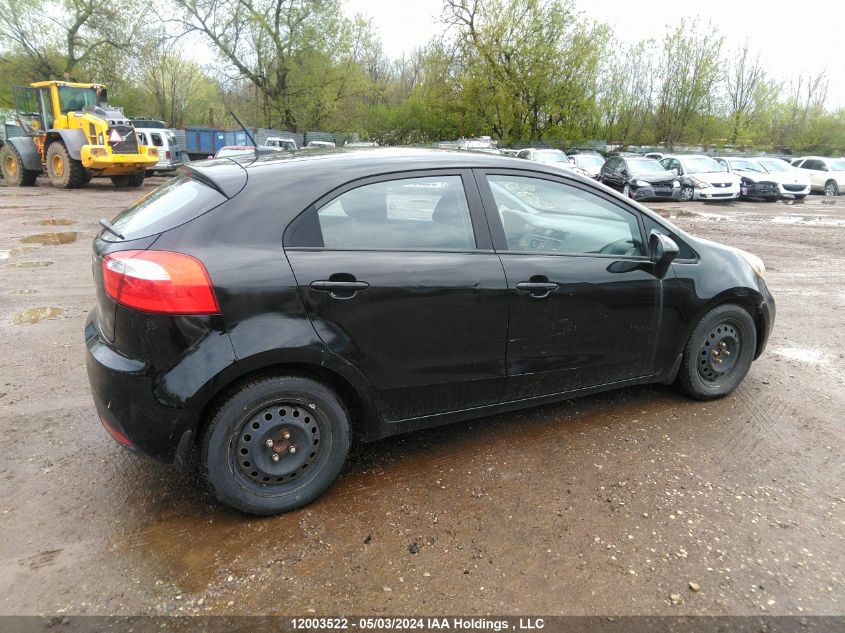 2012 Kia Rio Lx VIN: KNADM5A37C6707705 Lot: 12003522