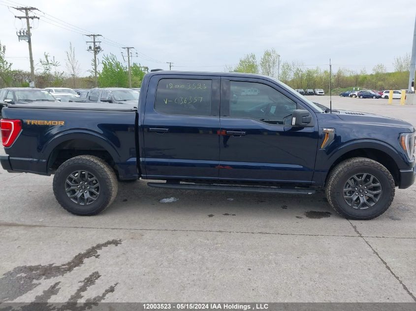 2022 Ford F150 Supercrew VIN: 1FTEW1E86NFC36357 Lot: 12003523