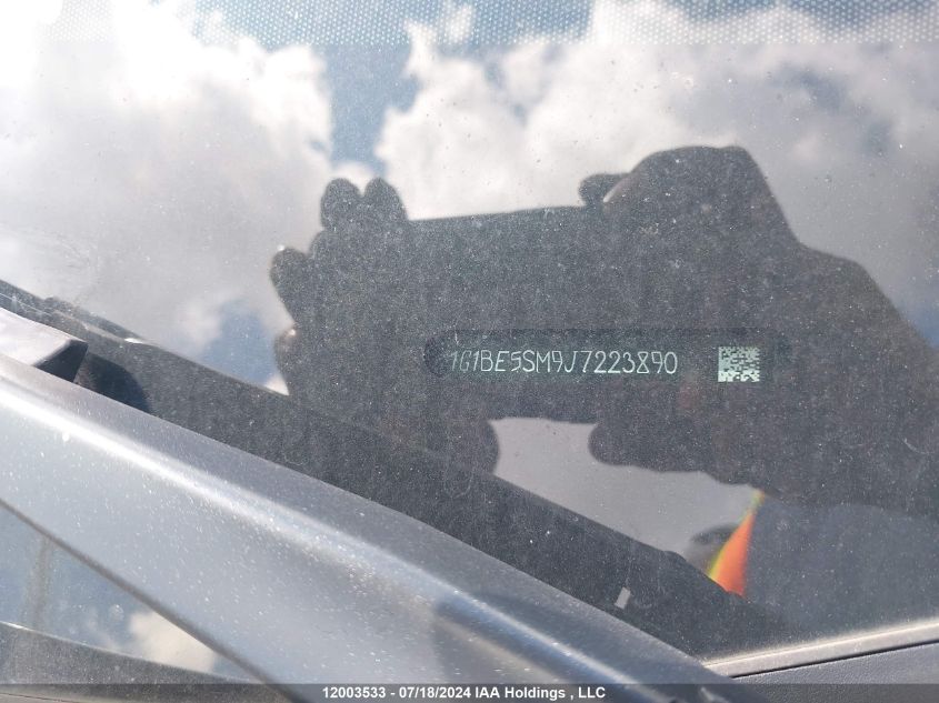 2018 Chevrolet Cruze VIN: 1G1BE5SM9J7223890 Lot: 12003533