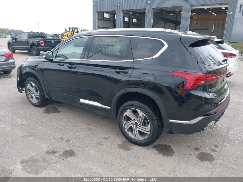 2022 Hyundai Santa Fe Sel VIN: 5NMS3DAJ9NH380042 Lot: 12003552