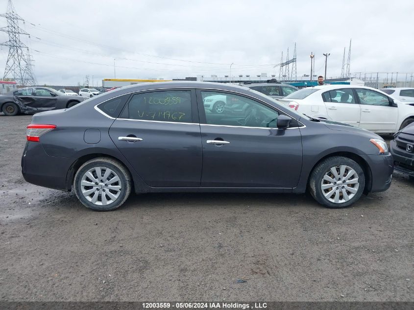 2013 Nissan Sentra S/Sv/Sr/Sl VIN: 3N1AB7AP0DL714967 Lot: 12003559