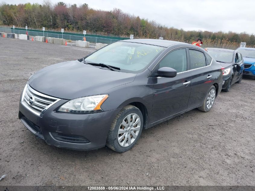 2013 Nissan Sentra S/Sv/Sr/Sl VIN: 3N1AB7AP0DL714967 Lot: 12003559