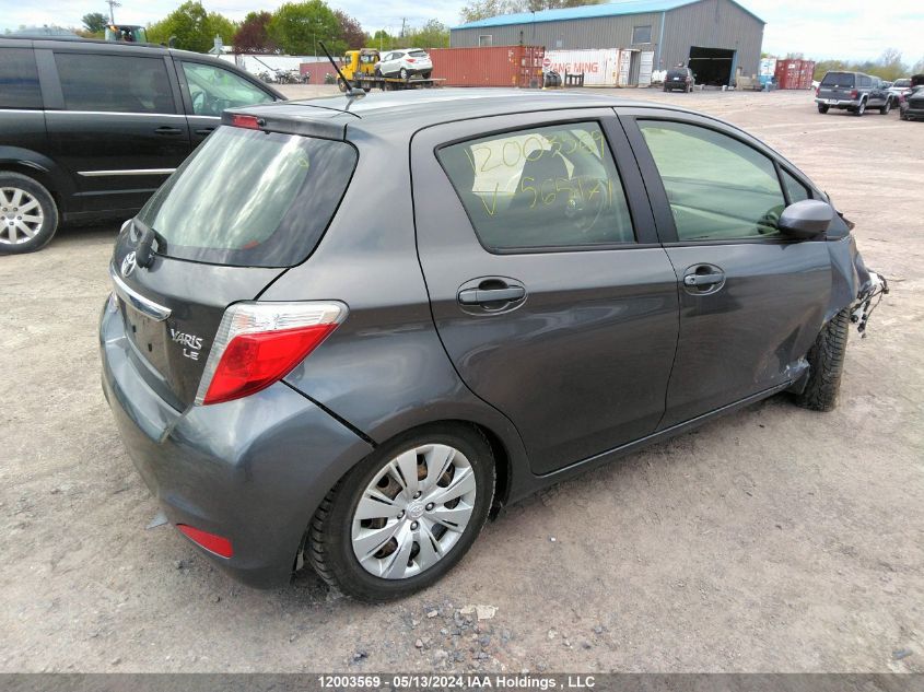 2013 Toyota Yaris Le VIN: JTDKTUD38DD565171 Lot: 12003569