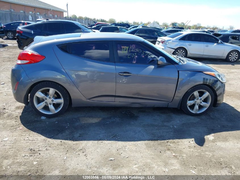 2012 Hyundai Veloster VIN: KMHTC6AD0CU030827 Lot: 12003586