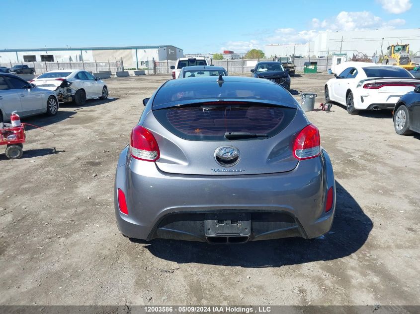 2012 Hyundai Veloster VIN: KMHTC6AD0CU030827 Lot: 12003586