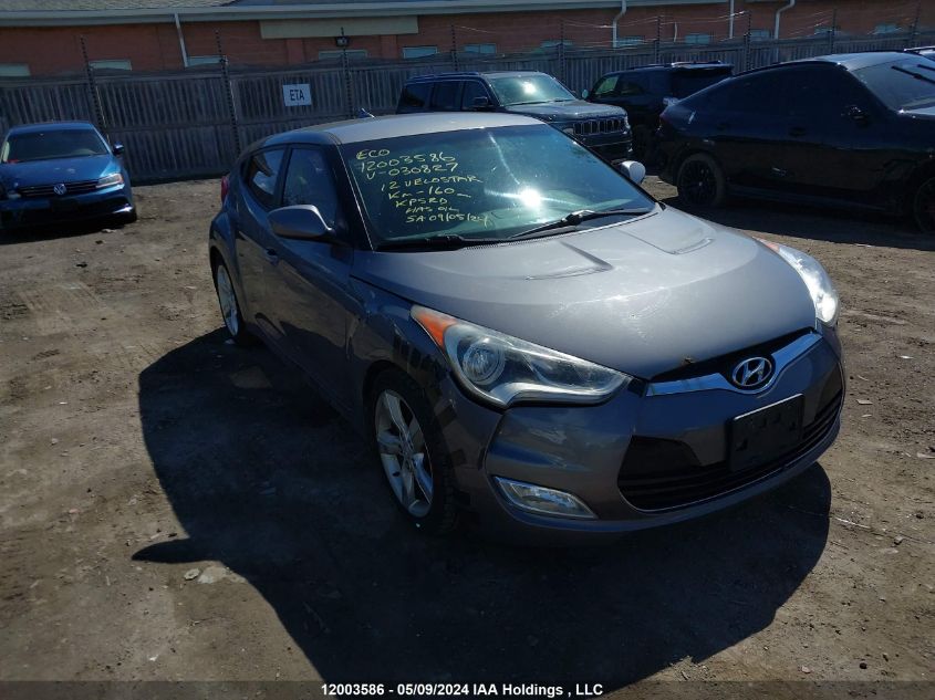 2012 Hyundai Veloster VIN: KMHTC6AD0CU030827 Lot: 12003586