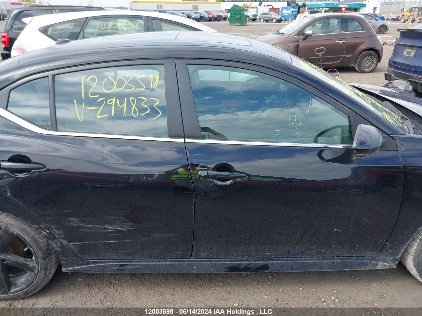 2022 Nissan Sentra VIN: 3N1AB8DV8NY294833 Lot: 12003598