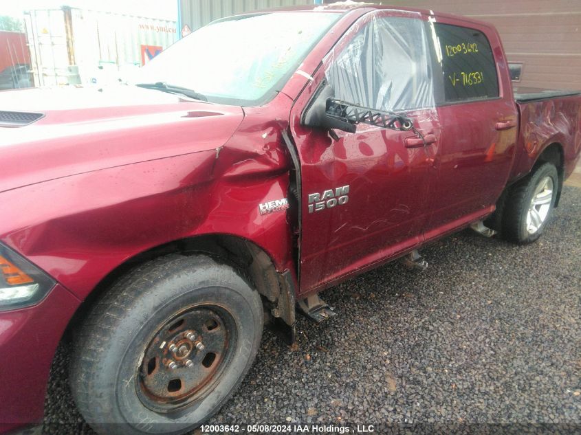 2017 Ram 1500 Sport VIN: 1C6RR7MT5HS716331 Lot: 12003642
