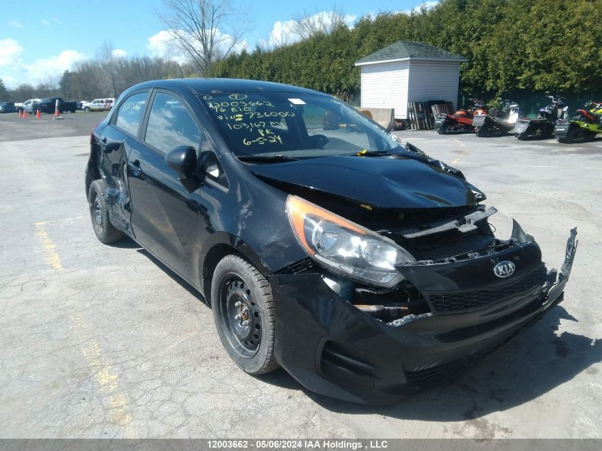 2016 Kia Rio Lx VIN: KNADM5A37G6736000 Lot: 12003662