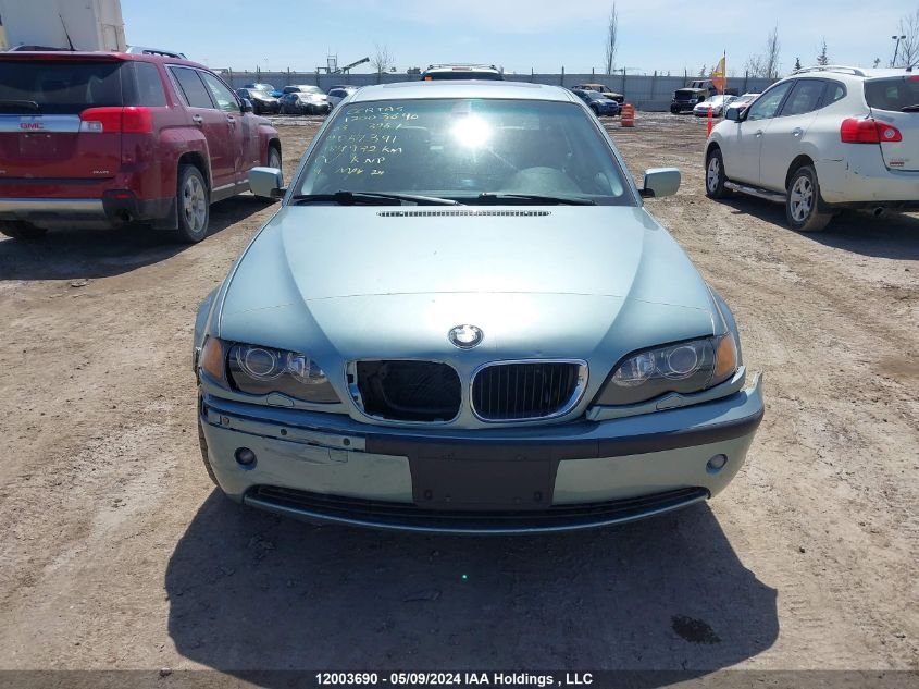 2003 BMW 325 I VIN: WBAEV33403PD57391 Lot: 12003690