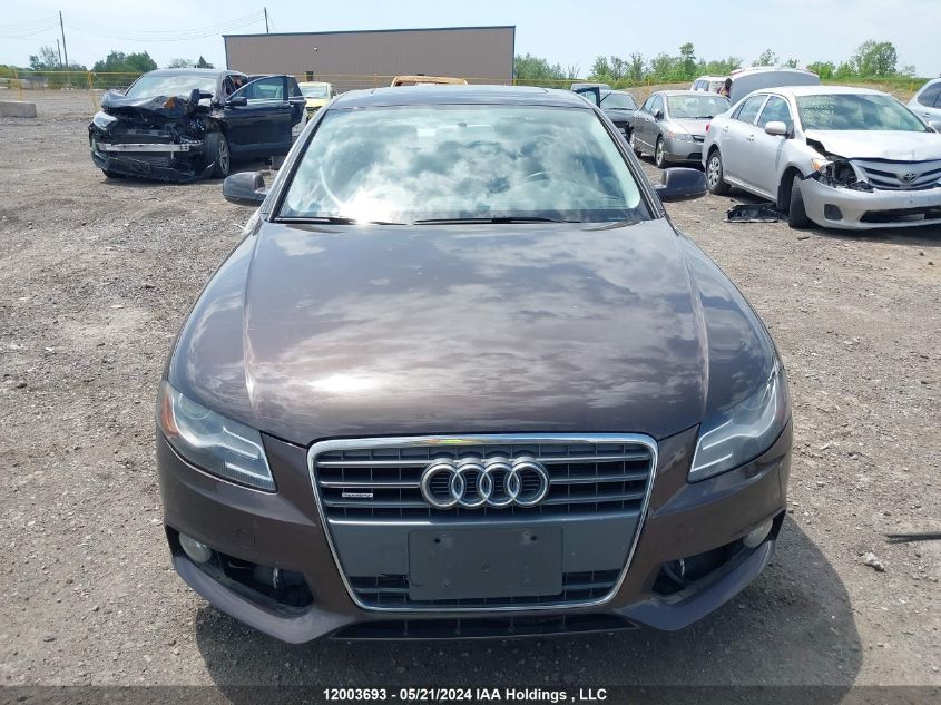 2012 Audi A4 VIN: WAUBFCFL8CA118075 Lot: 12003693