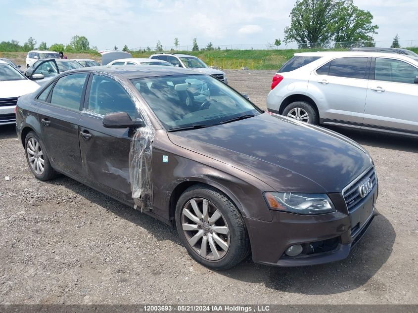 2012 Audi A4 VIN: WAUBFCFL8CA118075 Lot: 12003693