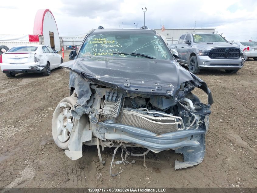 2014 GMC Terrain VIN: 2GKFLZE34E6333443 Lot: 12003717