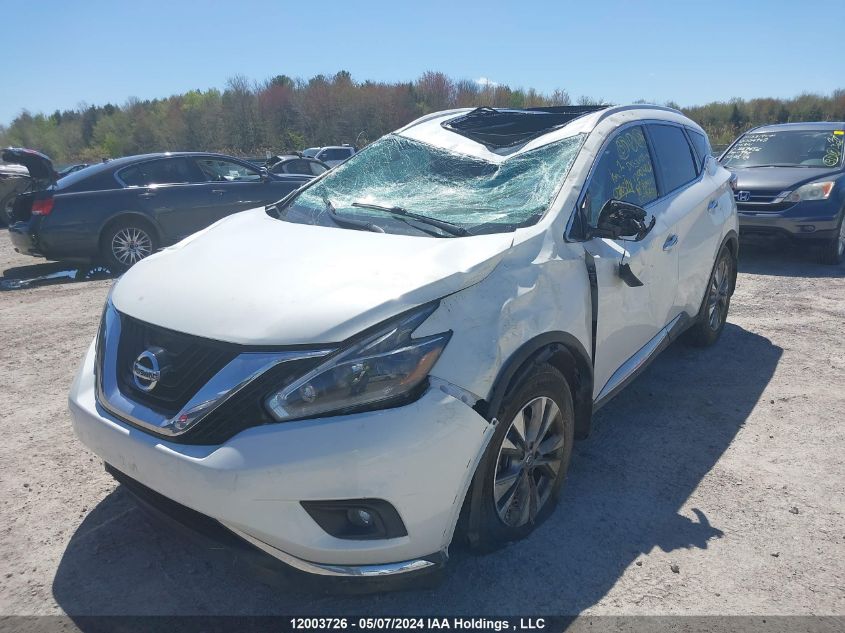 2018 Nissan Murano S/Sl/Sv/Platinum VIN: 5N1AZ2MH5JN180632 Lot: 12003726