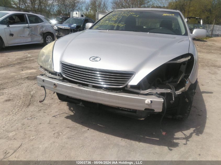 2005 Lexus Es 330 VIN: JTHBA30G555069067 Lot: 12003736