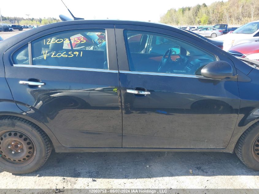 2013 Chevrolet Sonic VIN: 1G1JE5SB2D4206591 Lot: 12003753