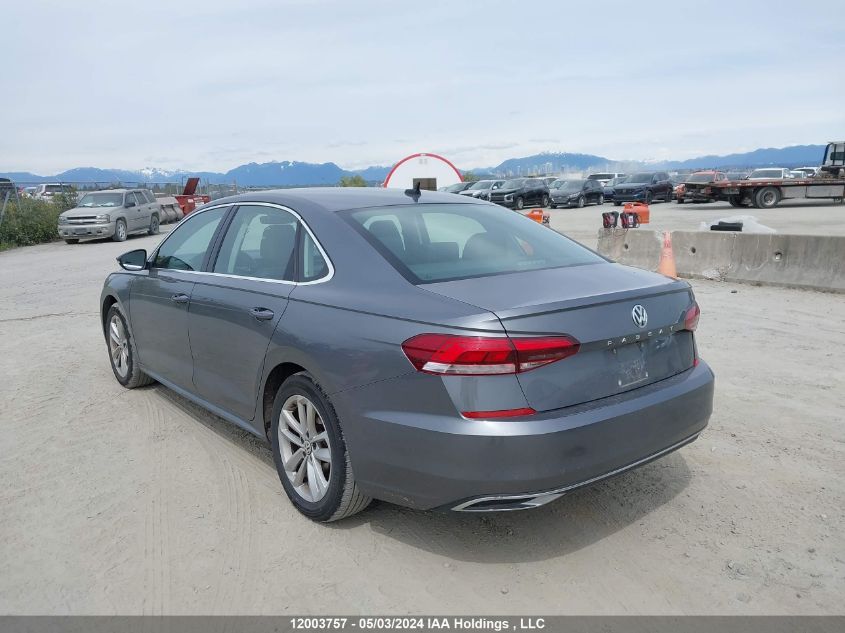 2021 Volkswagen Passat VIN: 1VWBA7A36MC003655 Lot: 12003757