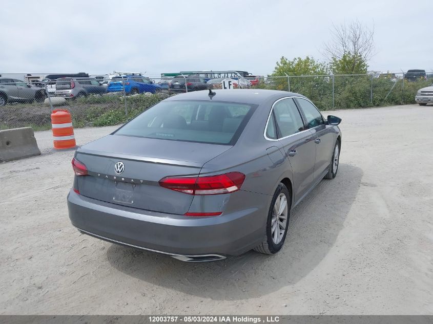 2021 Volkswagen Passat VIN: 1VWBA7A36MC003655 Lot: 12003757