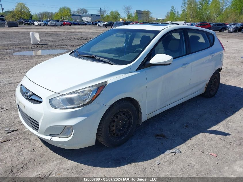 2012 Hyundai Accent Gls/Gs/Se VIN: KMHCU5AE3CU056385 Lot: 12003789